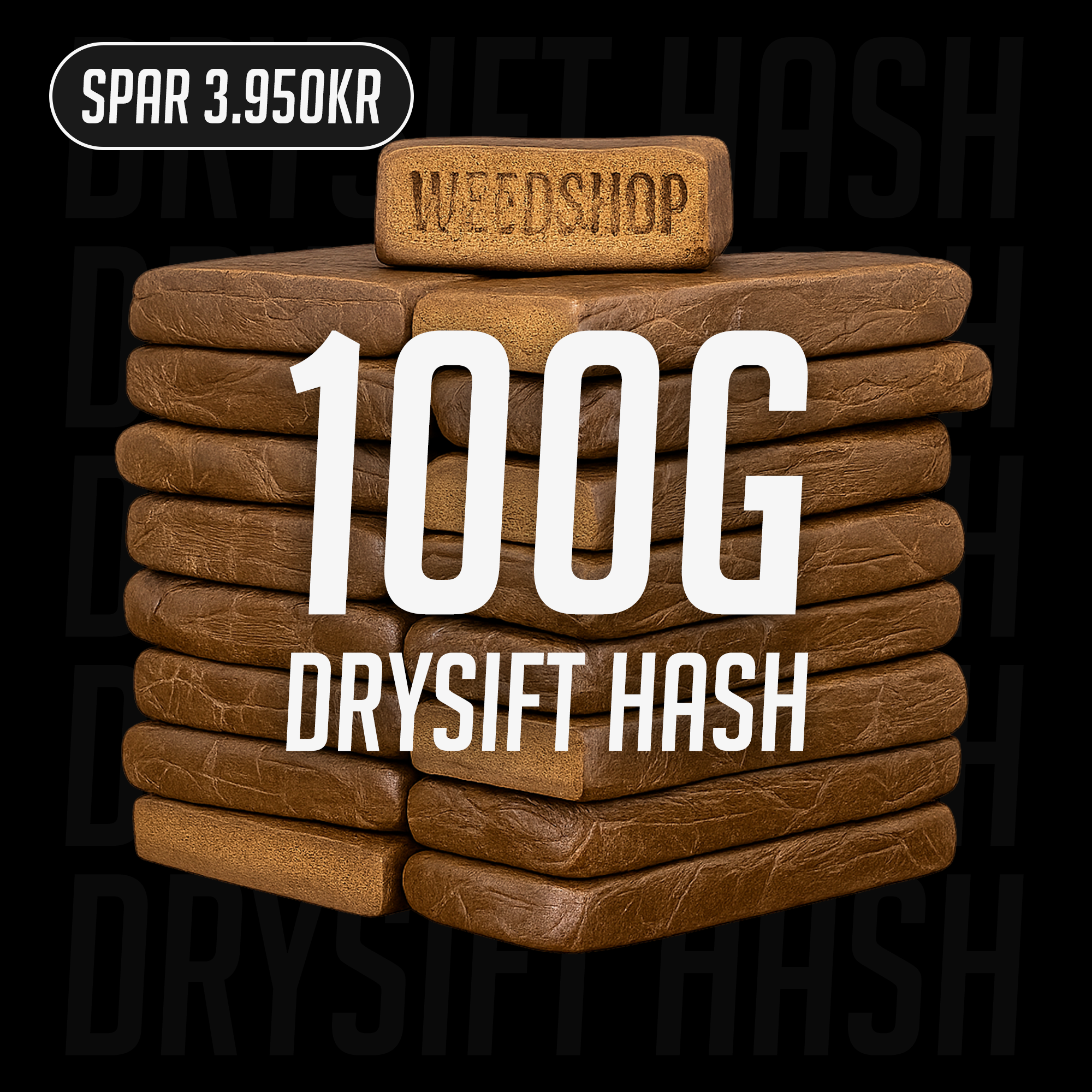 Drysift Hash - 25% THCA 100G