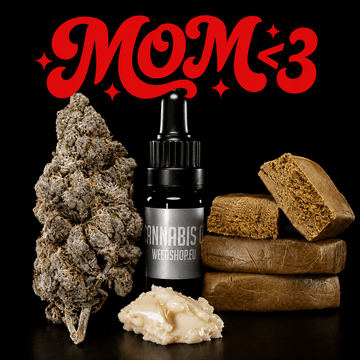 Mother’s Day cannabis bundle with Badder, Bubble Hash, Aarhus Puff and CBN Oil