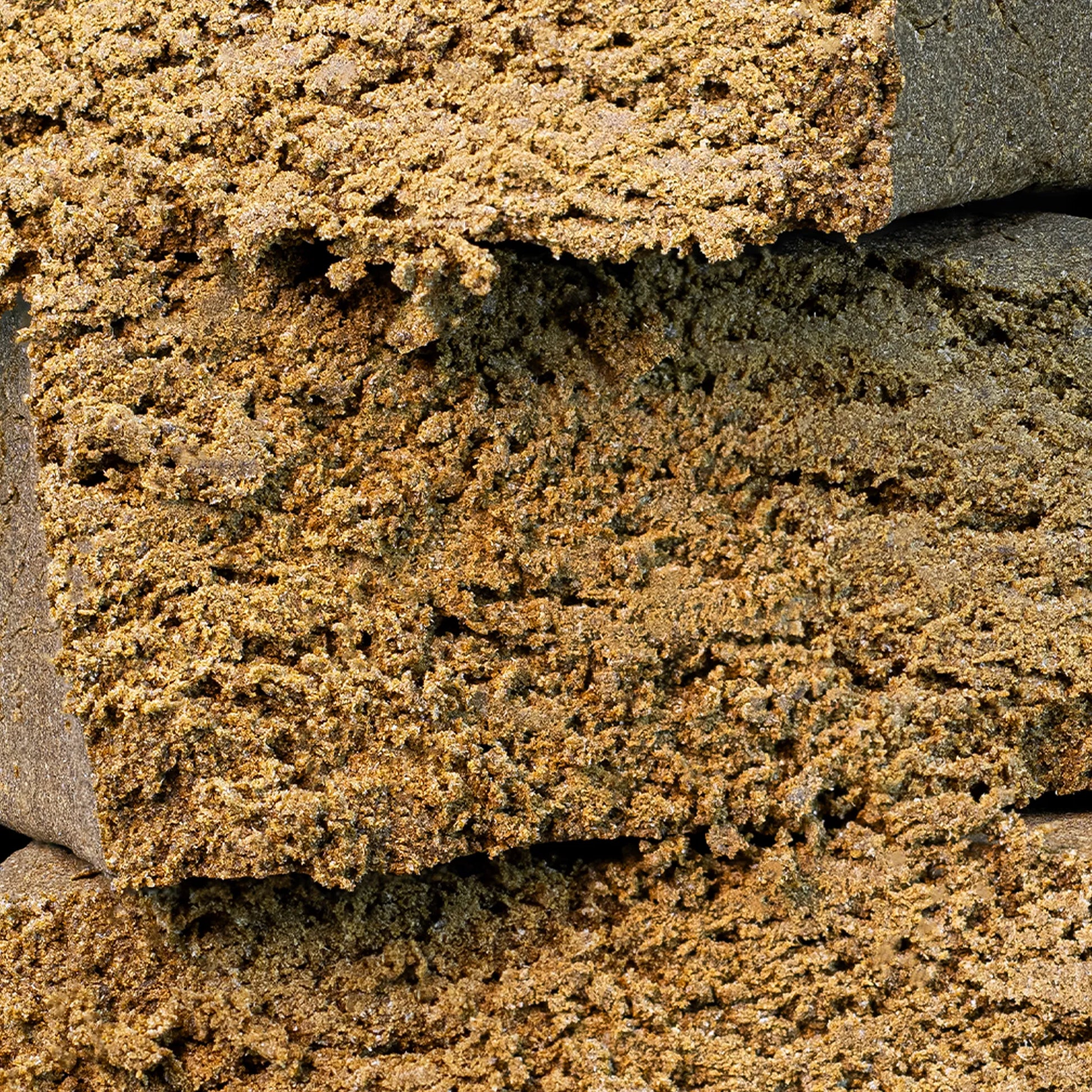 3 hash drysift bricks weedshop cut open closeup macro shot cannabis