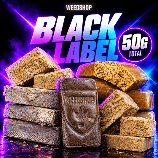 BLACK LABEL 50g THCA hashpakke