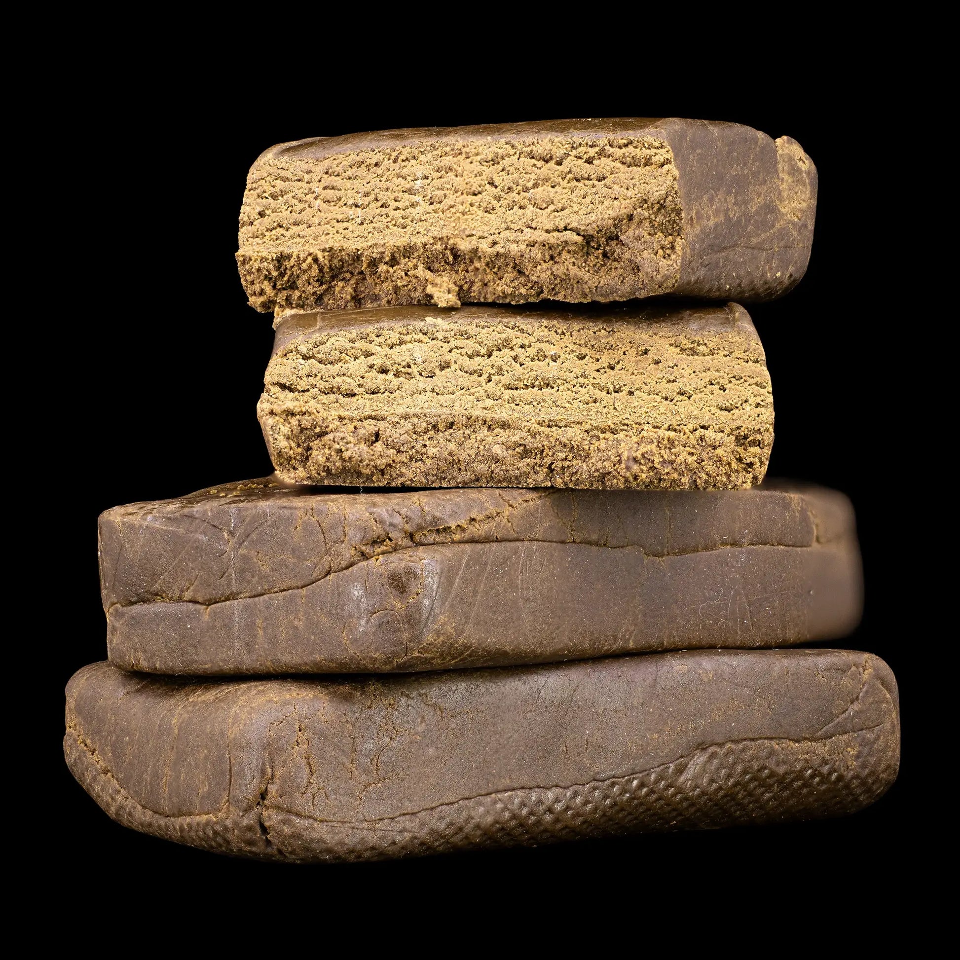 Luxus Ketama 25% THCA hash block with dark smooth exterior